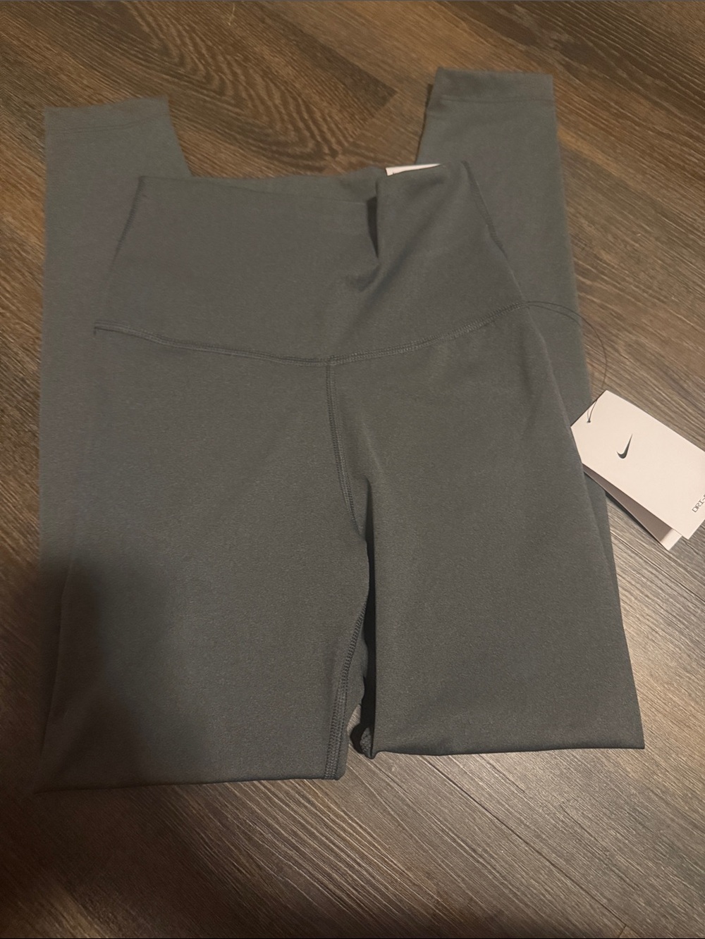 Nike Kids Grey High-Waist Performance Leggings